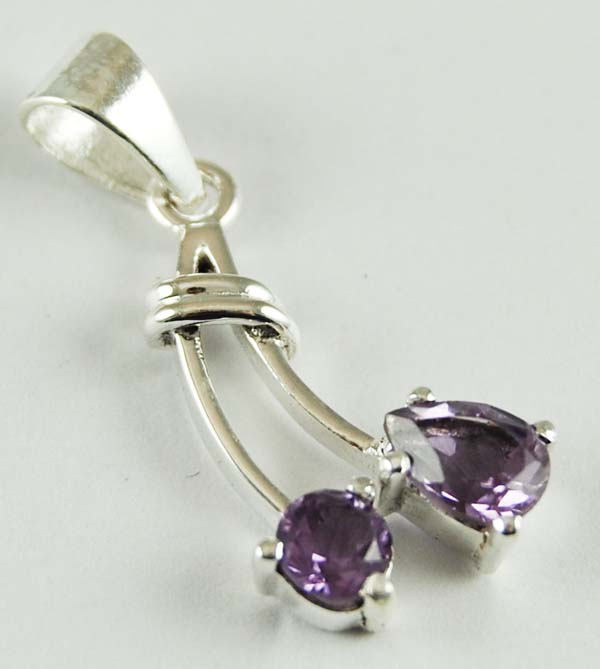 Pendant Silver Amethyst