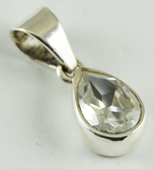 Pendant Silver Moonstone Cut