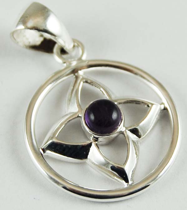 Pendant Silver Amethyst Cab