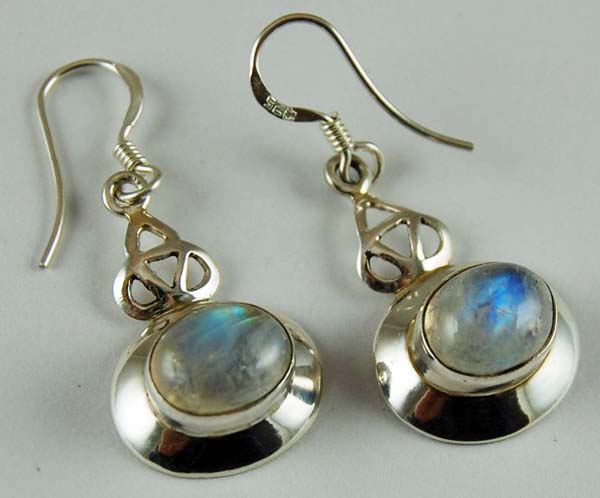 Earring Silver Moonstone