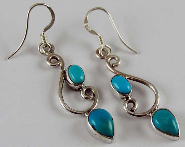 Earring Silver Turquoise