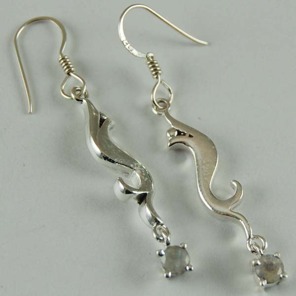 Earring Silver Moonstone