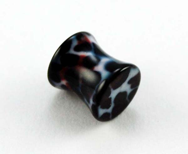 Body Piercing Plug 8mm Leopard Print 2pcs