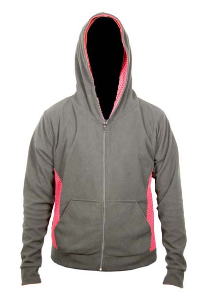 Hoodie Black And Red Check