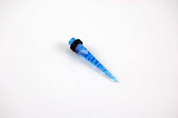 Body Piercing Stretcher Straight 6mm Light Blue2pcs In A Pack