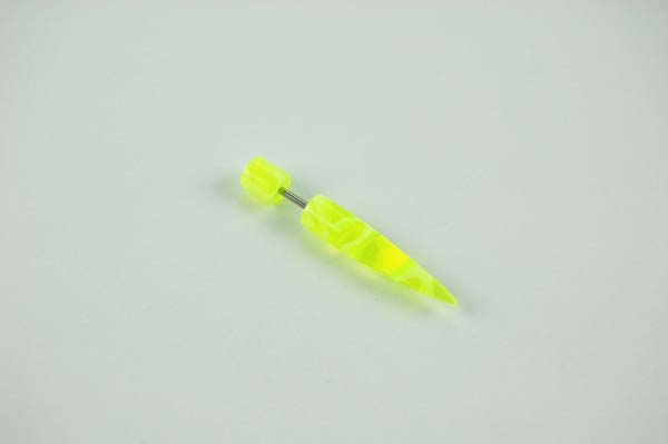 Body Piercing Stretcher Straight Fake Green