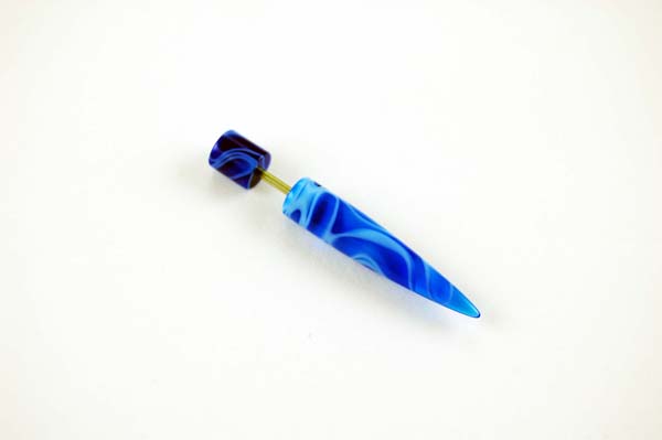 Body Piercing Stretcher Straight Fake Blue