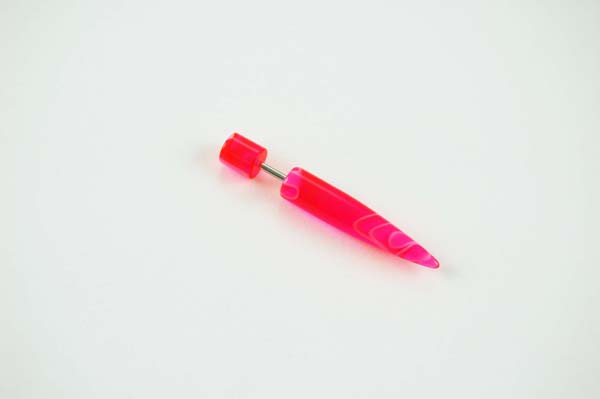 Body Piercing Stretcher Straight Fake Pink