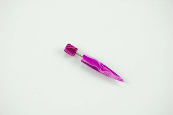 Body Piercing Stretcher Straight Fake Purple