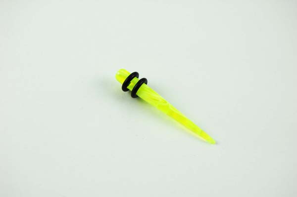 Body Piercing Stretcher Straight Green 5mm 2pcs In A Pack