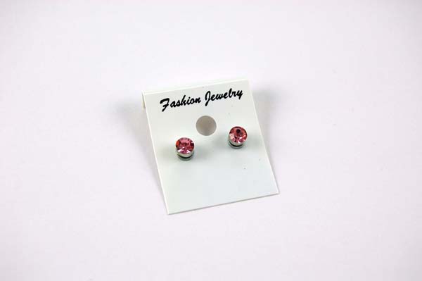 Earring Fashion Stud Magnetic Small Pink Nickel Free