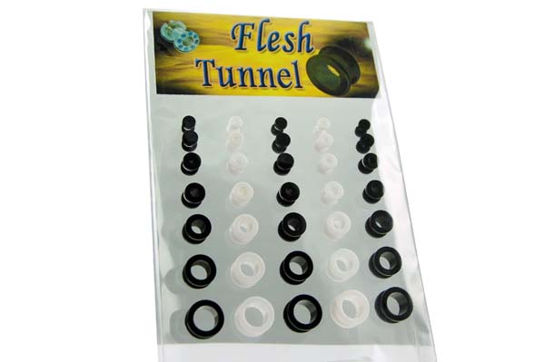 Body Piercing Tunnels 35 Pieces On Display