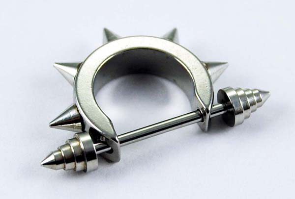 Earring Spikes 3 Tier Ends Nickel Free