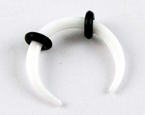 Body Piercing Stretcher Claw Plain White 2mm 4pcs