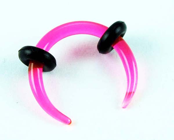 Body Piercing Stretcher Claw Pink Marble 2mm 4pcs