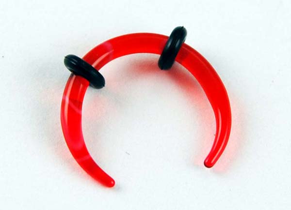 Body Piercing Stretcher Claw Red Marble 2mm 4pcs