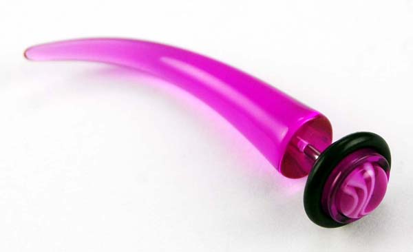 Body Piercing Stretcher Fake Curved Purple