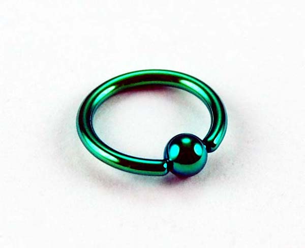 Body Piercing Bcr 8mm Green 1.2mm 2pcs