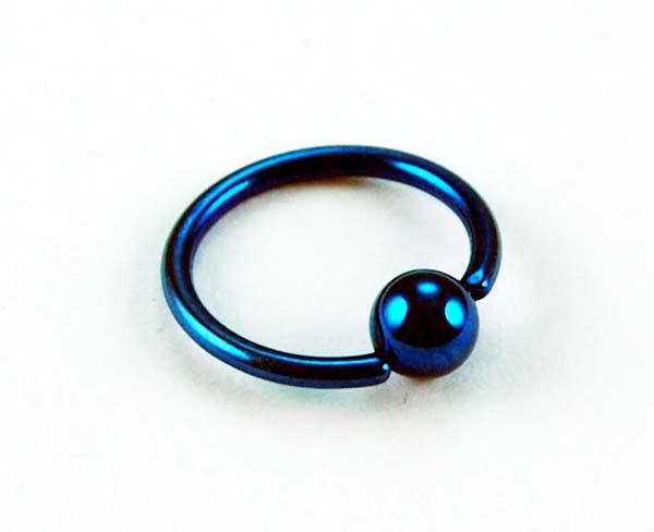 Body Piercing Bcr 10mm Blue 1.2mm 2pcs