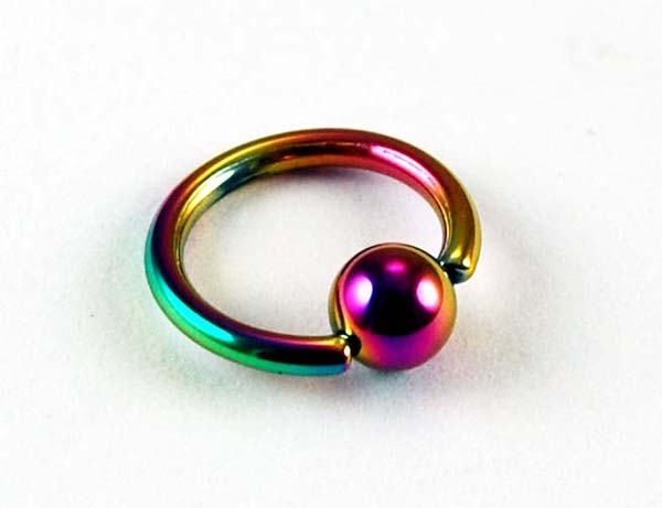 Body Piercing Bcr 10mm Rainbow 1.6mm