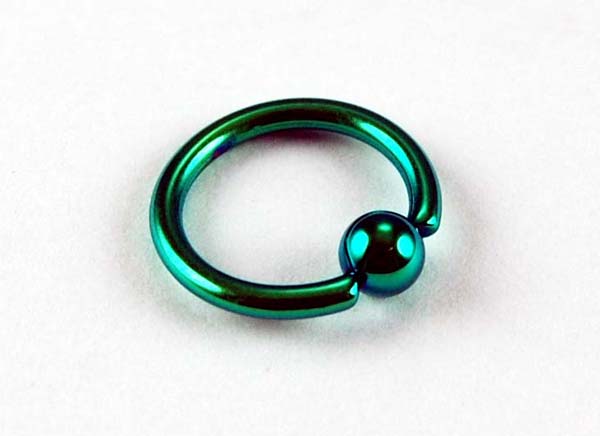 Body Piercing Bcr 10mm 2pcs Green 1.6mm