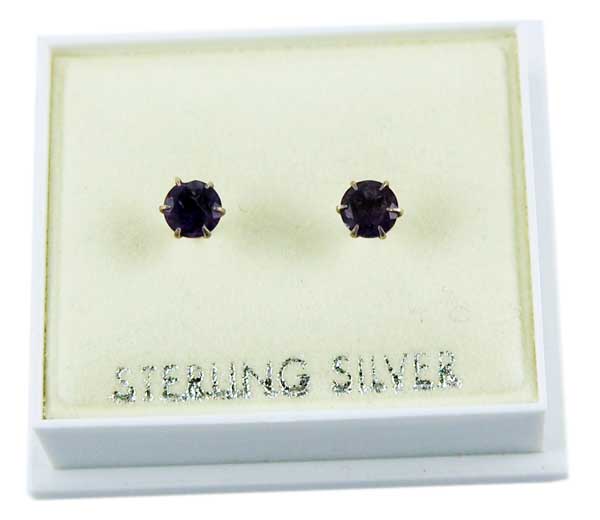 Silver Earring Stone 925 Sterling Silver