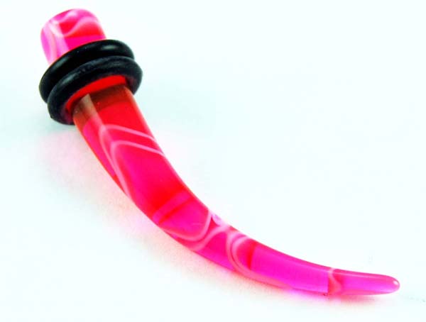 Body Piercing Stretcher Curved Pink 6mm 2pcs