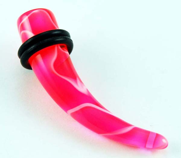 Body Piercing Stretcher Curved Pink 10mm