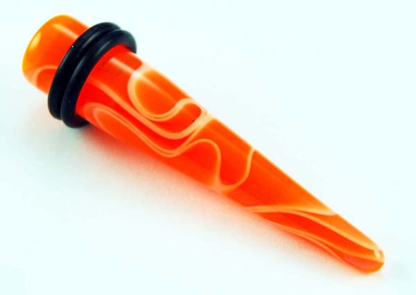 Body Piercing Stretcher Straight Orange 10mm