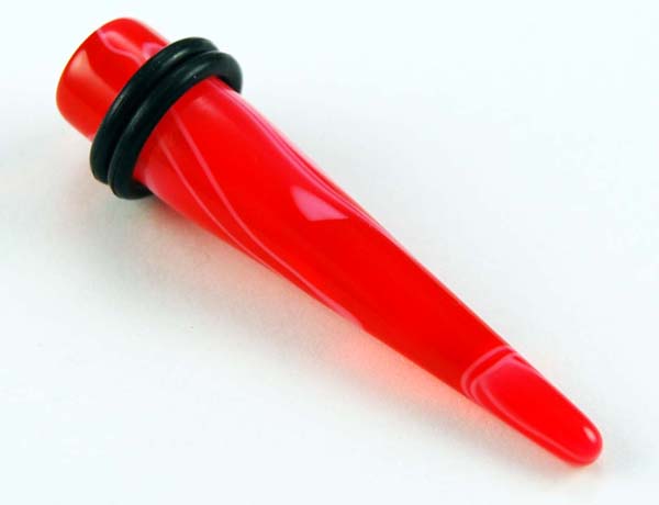Body Piercing Stretcher Straight Red 10mm