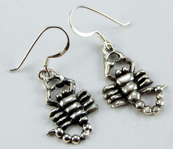 Earring Silver Scorpion