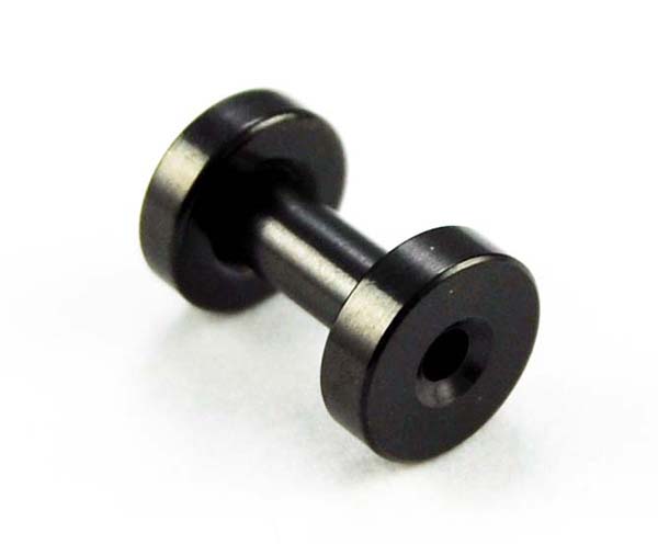 Body Piercing Plug Anodizied Black 3mm
