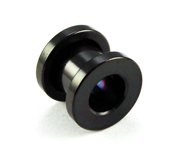 Body Piercing Plug Anodizied Black 8mm