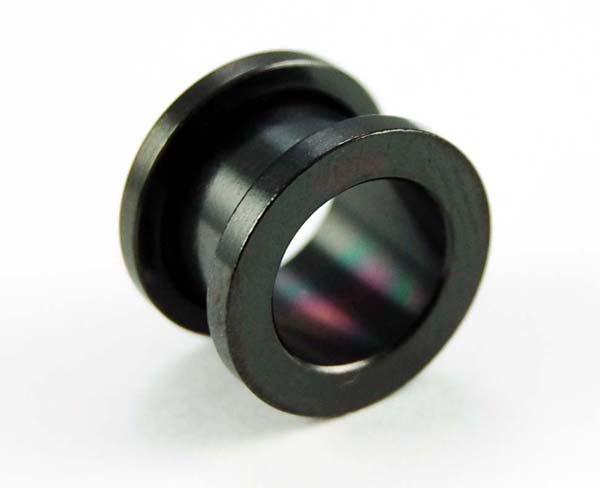 Body Piercing Plug Anodizied Black 12mm