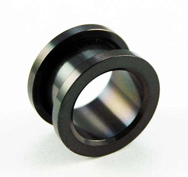 Body Piercing Plug Anodizied Black 14mm