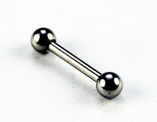 Body Piercing Barbell Steel With Ball 5pcs 3x8x1.2mm