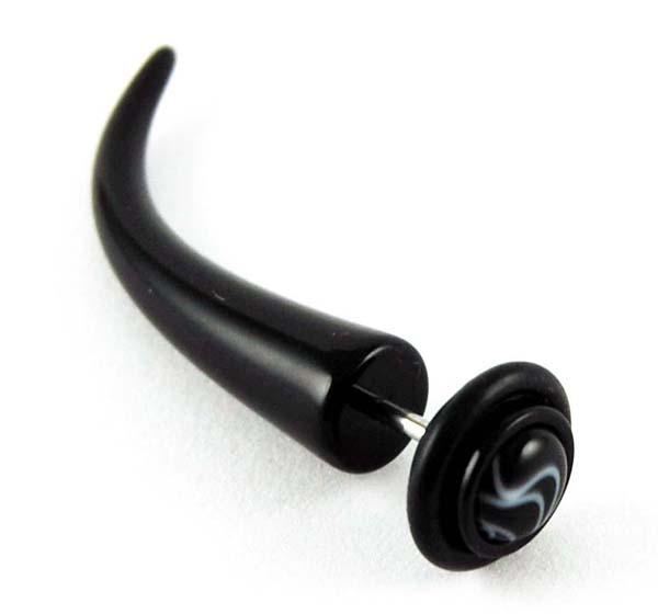 Body Piercing Stretcher Fake Curve Black
