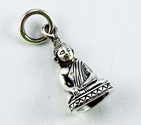 Pendant Silver Buddha 14mm