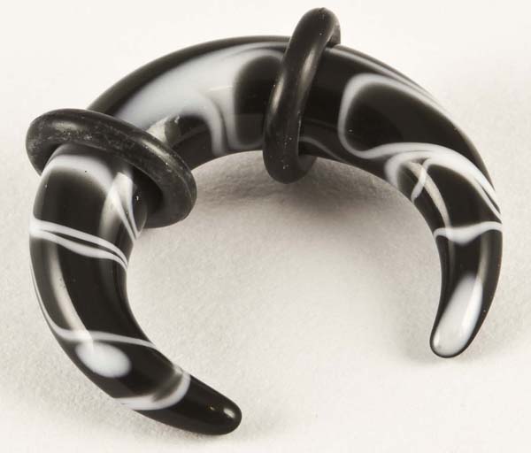 Body Piercing Claw Black 6mm 2pcs