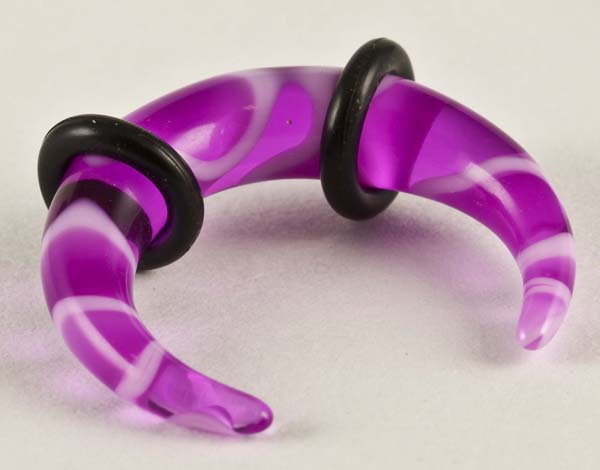 Body Piercing Claw Purple 6mm