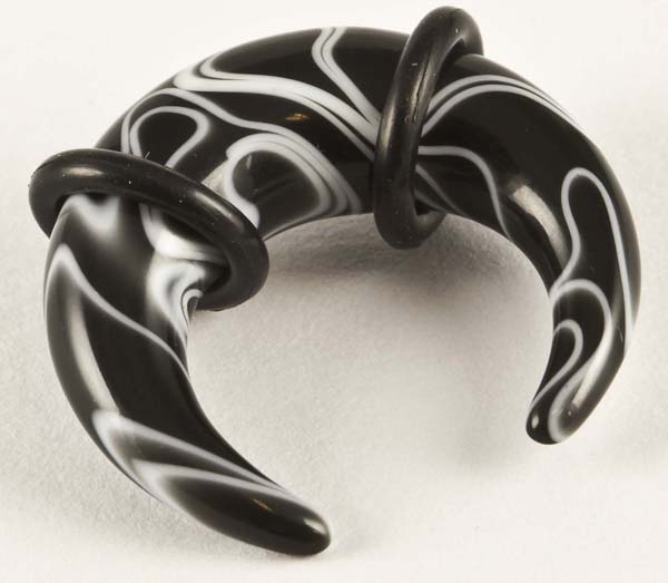 Body Piercing CLAW BLACK 8MM 2pcs