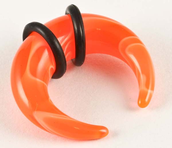 Body Piercing CLAW ORANGE 8MM