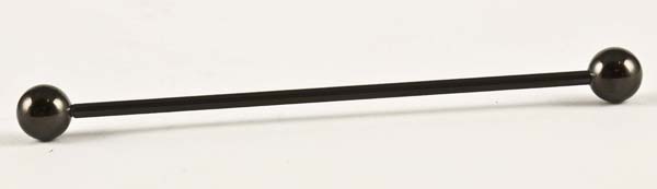 Body Piercing Scaffold Black With Ball Ends