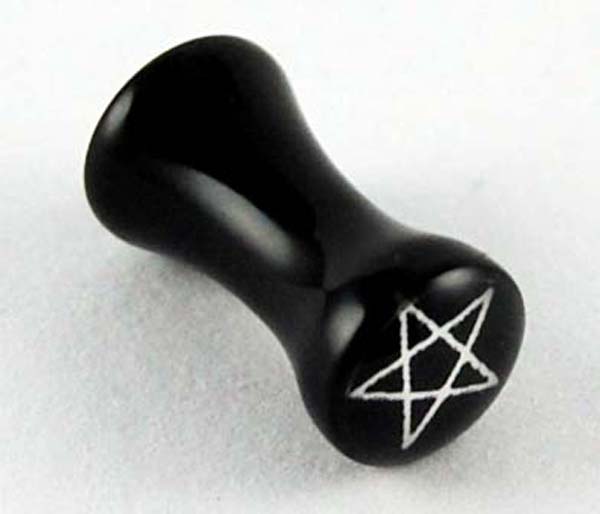 Body Piercing Plug Acrylic Pentagram 4mm