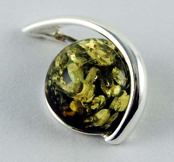 Pendant Amber Circle Green