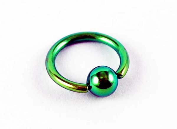 Body Piercing Bcr Green 5x10x1.6mm 2pcs