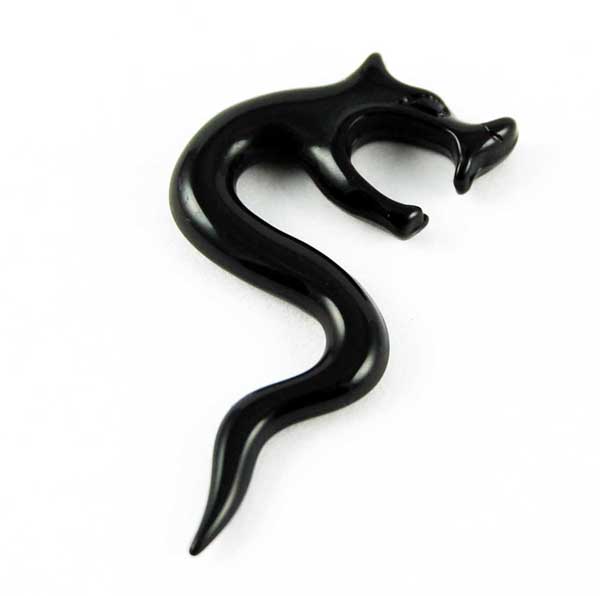 Body Piercing Banana Bar Dragon 4mm Black