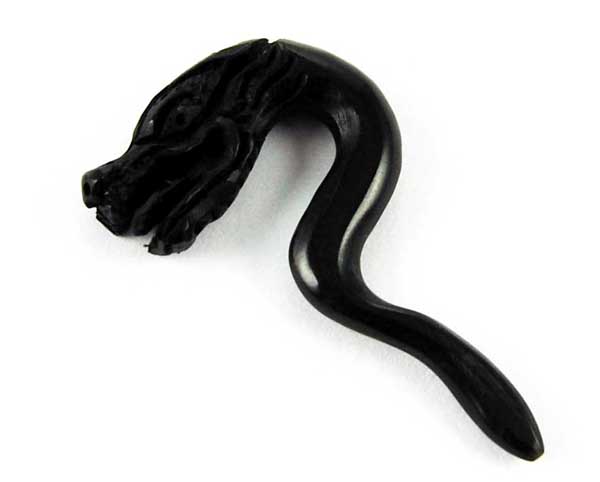 Body Piercing Expander Horn With Tattoo 4mm