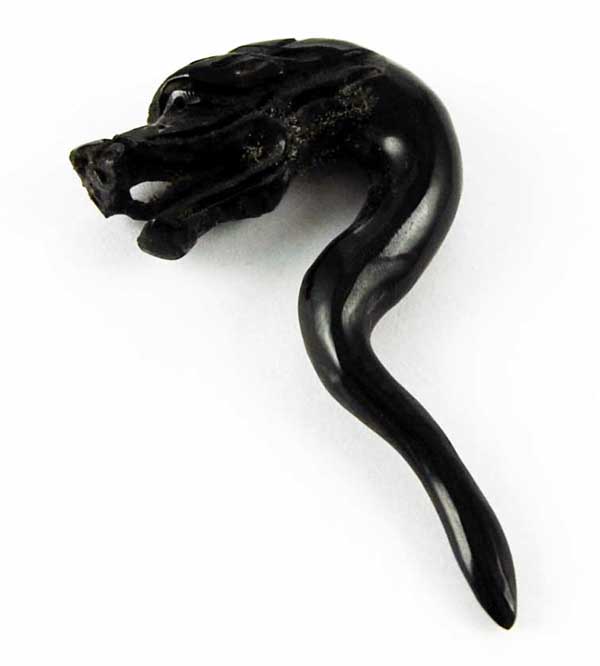 Body Piercing Expander Horn With Tattoo 6mm