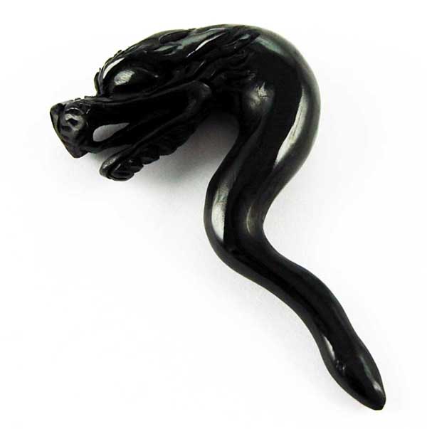 Body Piercing Expander Horn With Dragon 10mm